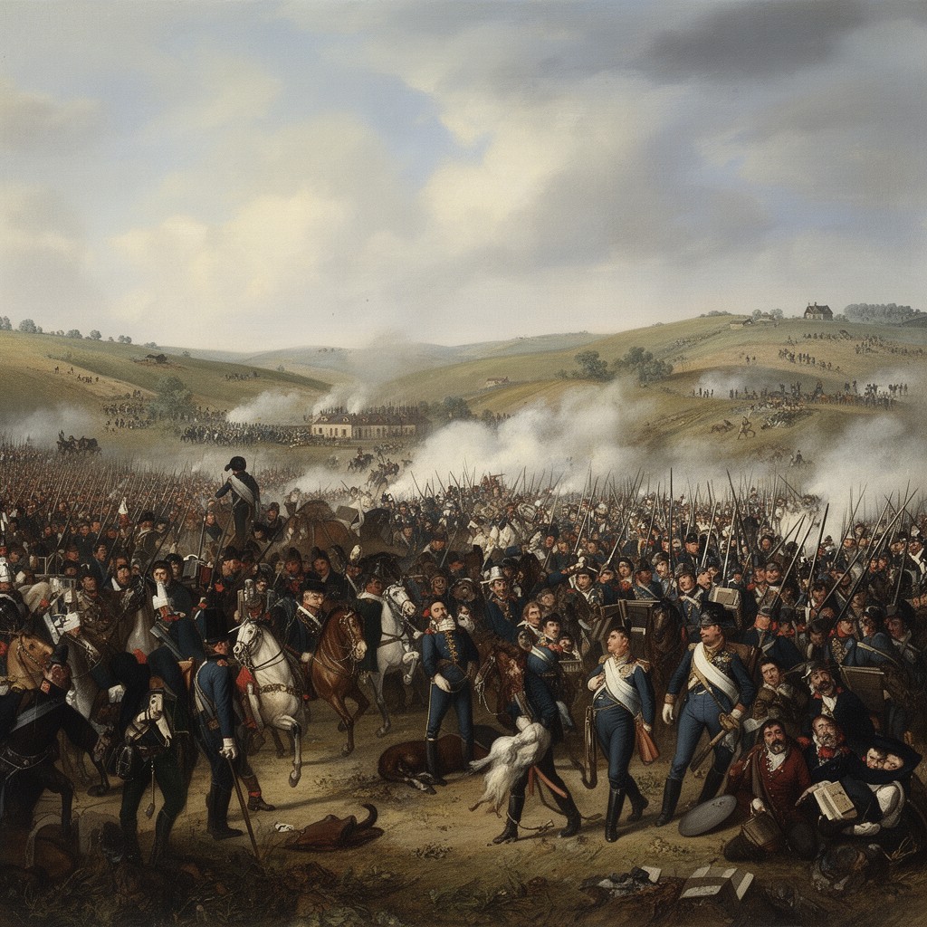 AI-generated illustration of Battle of Ligny