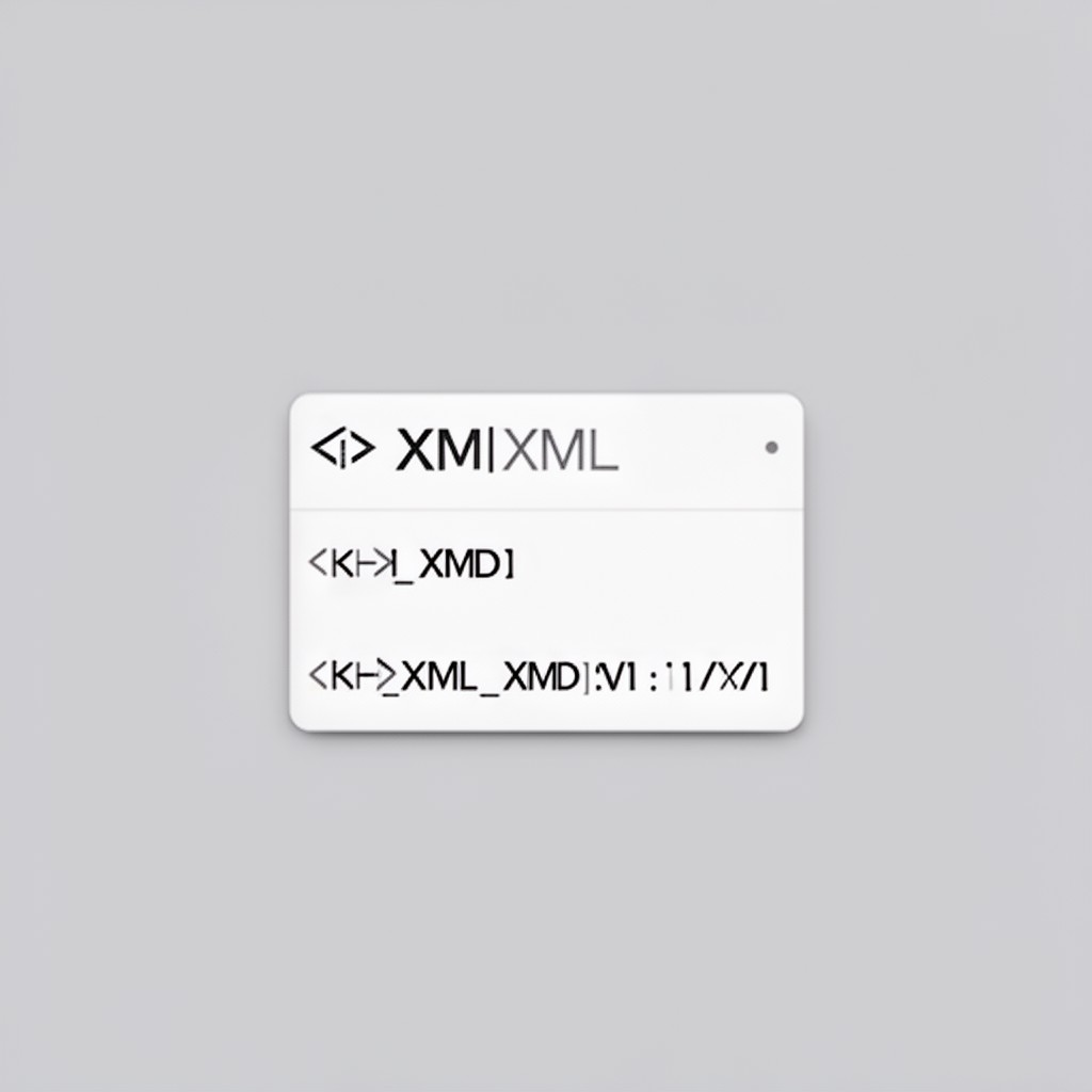 AI-generated illustration of XML