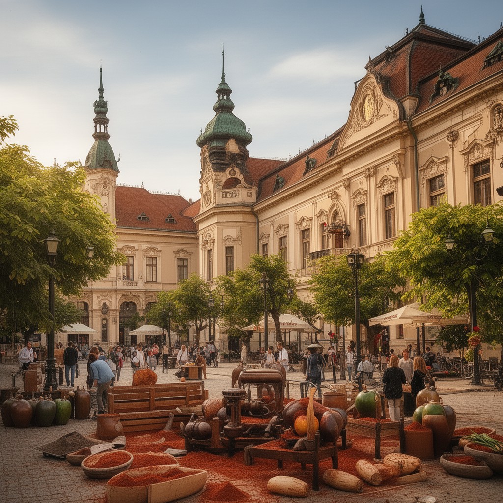 AI-generated illustration of Szeged