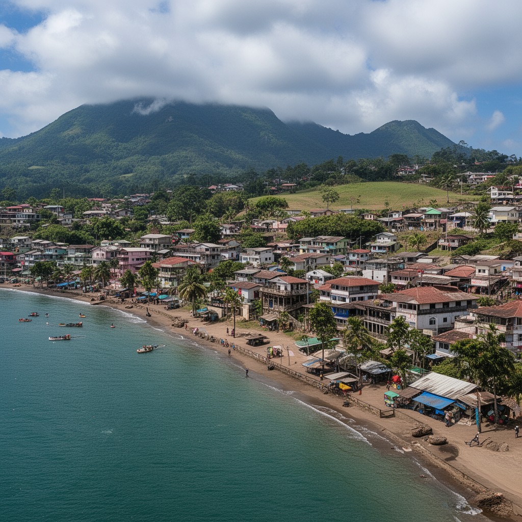 AI-generated illustration of Dili, Timor-Leste