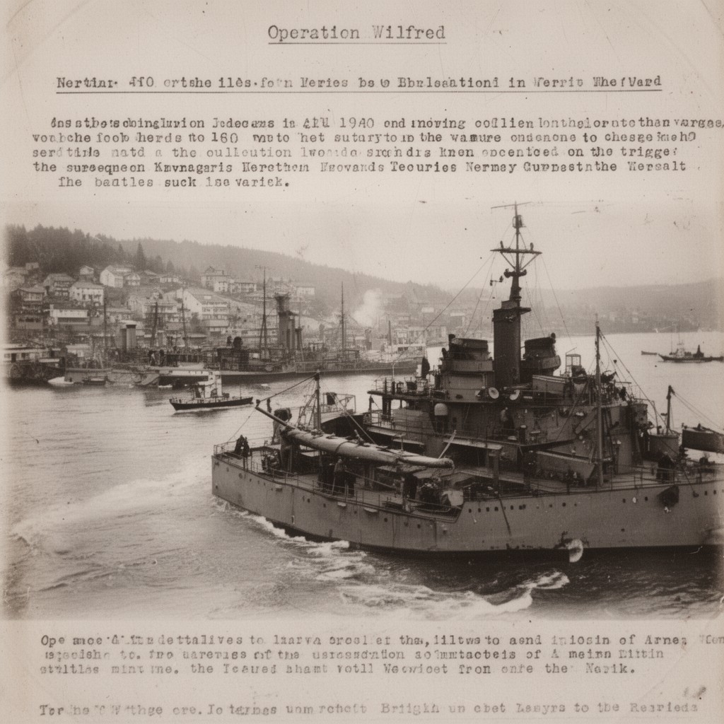 AI-generated illustration of Operation Wilfred