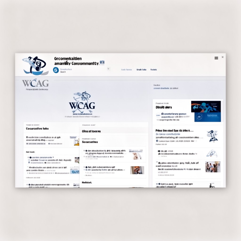AI-generated illustration of WCAG