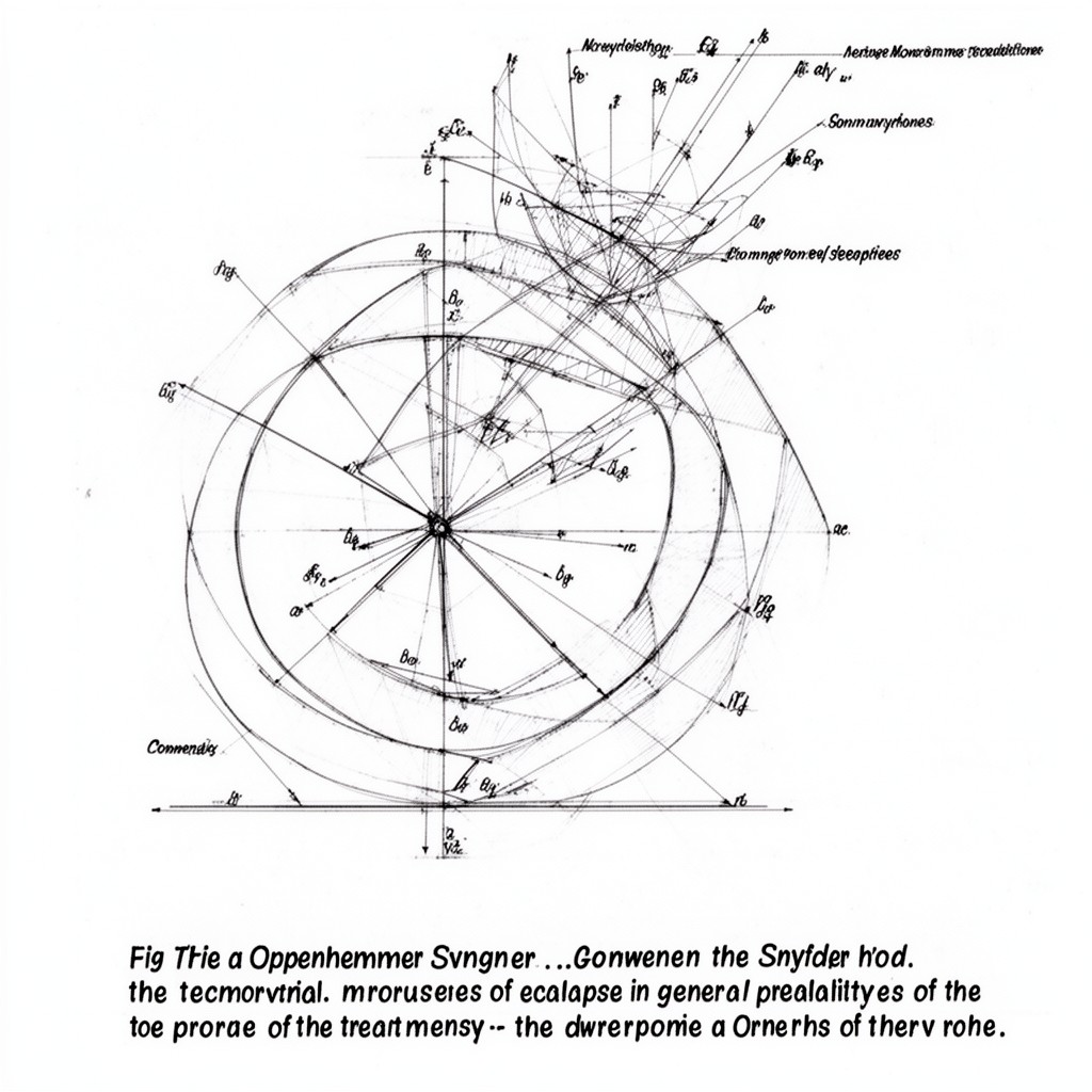 AI-generated illustration of Oppenheimer–Snyder model
