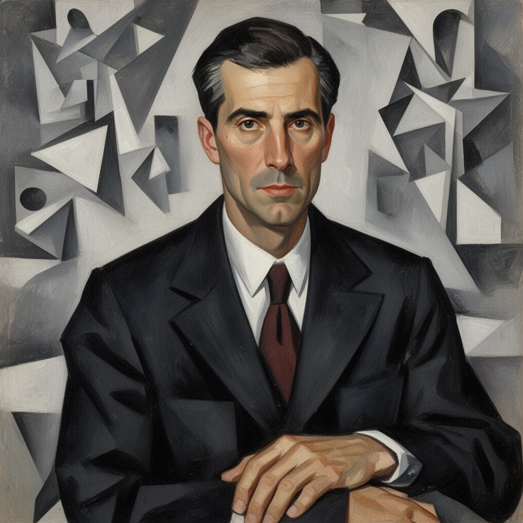 AI-generated illustration of Georges Braque