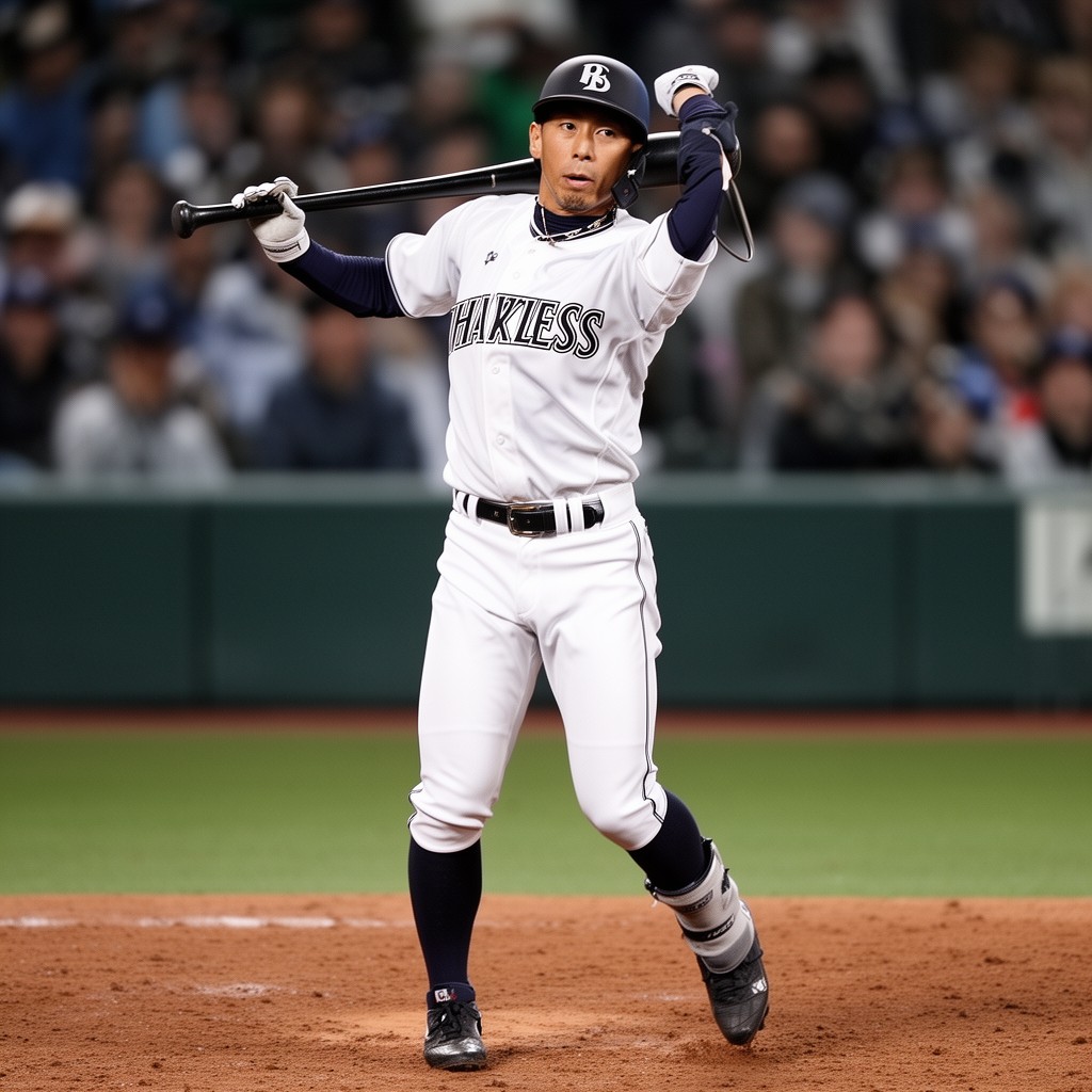 AI-generated illustration of Ichiro Suzuki