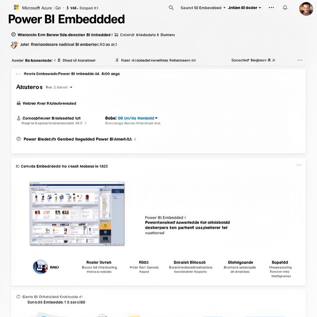 AI-generated illustration of Power BI Embedded