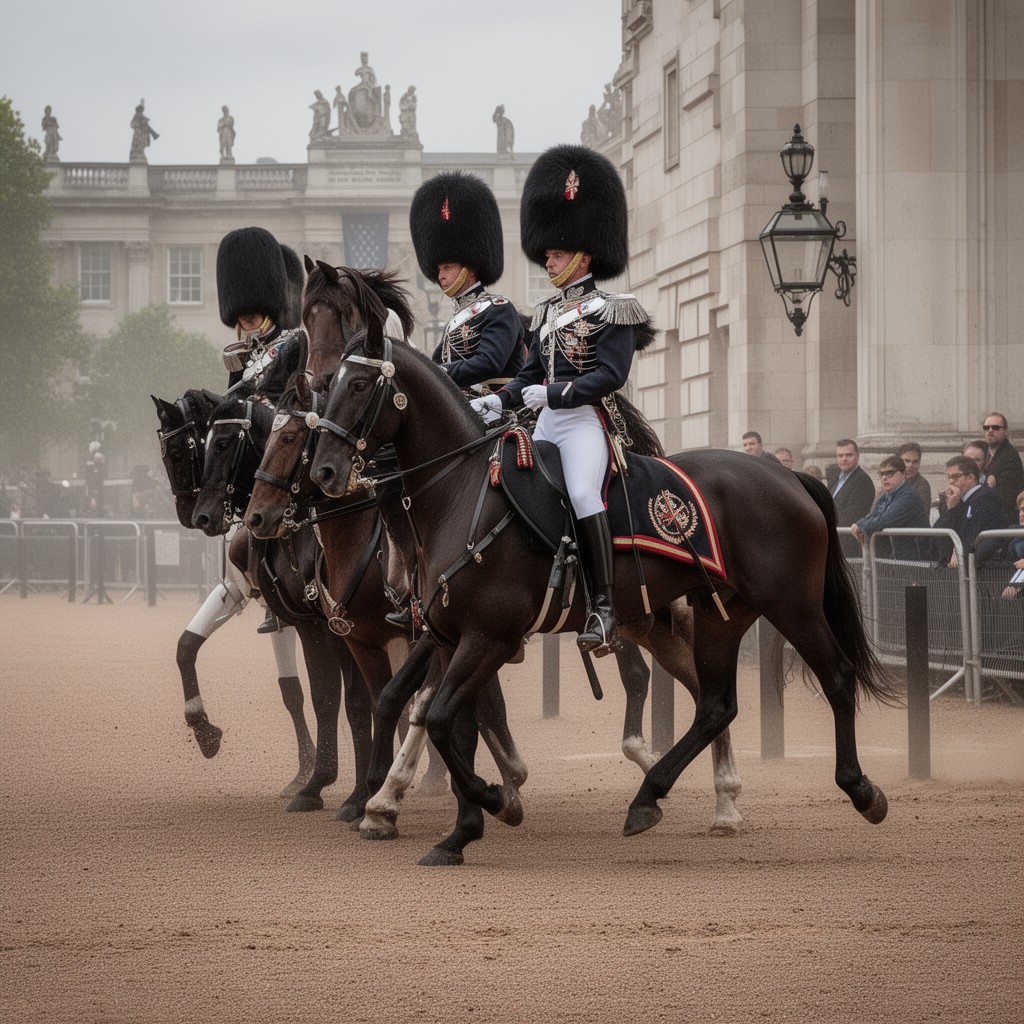 AI-generated illustration of The Household Cavalry