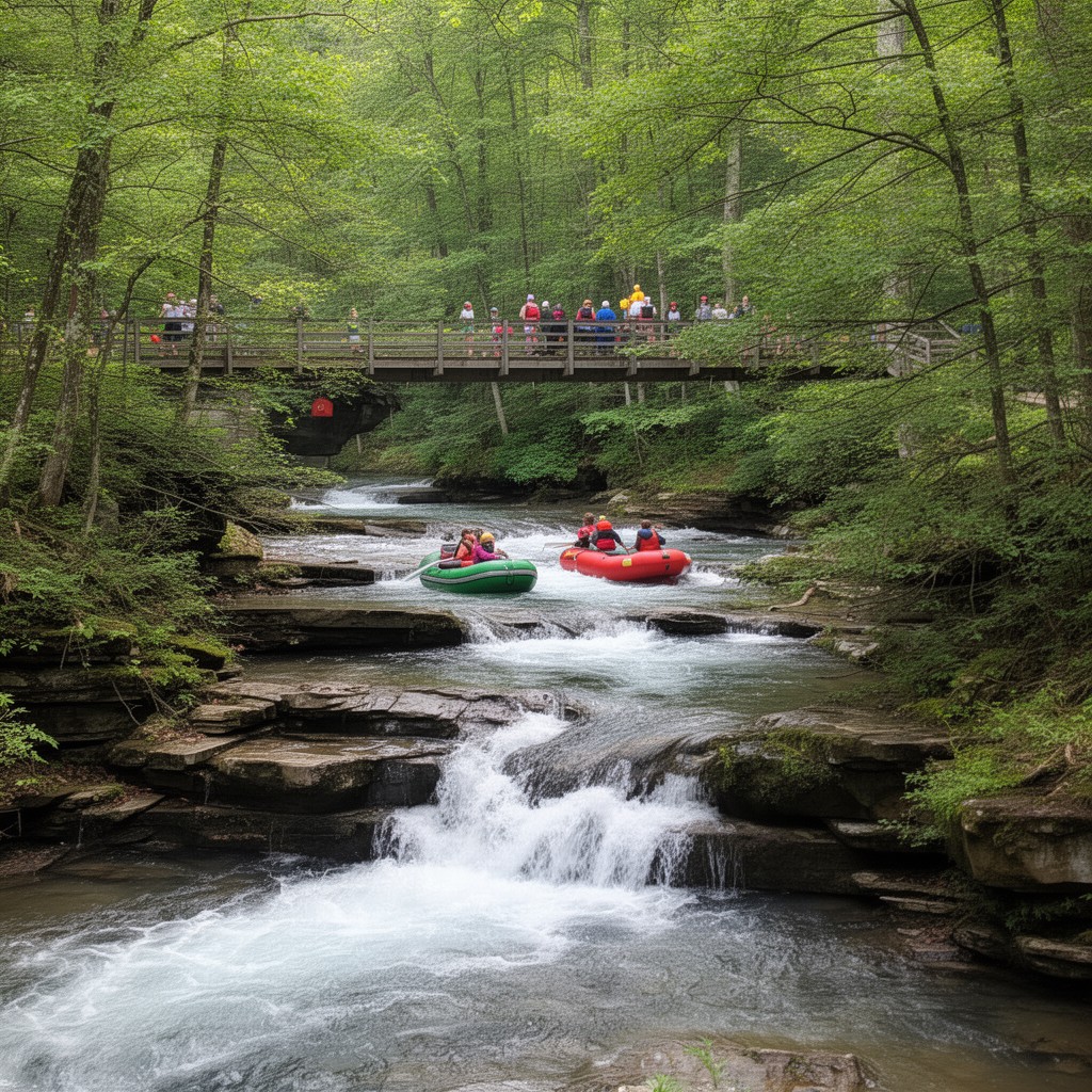 AI-generated illustration of Ohiopyle State Park