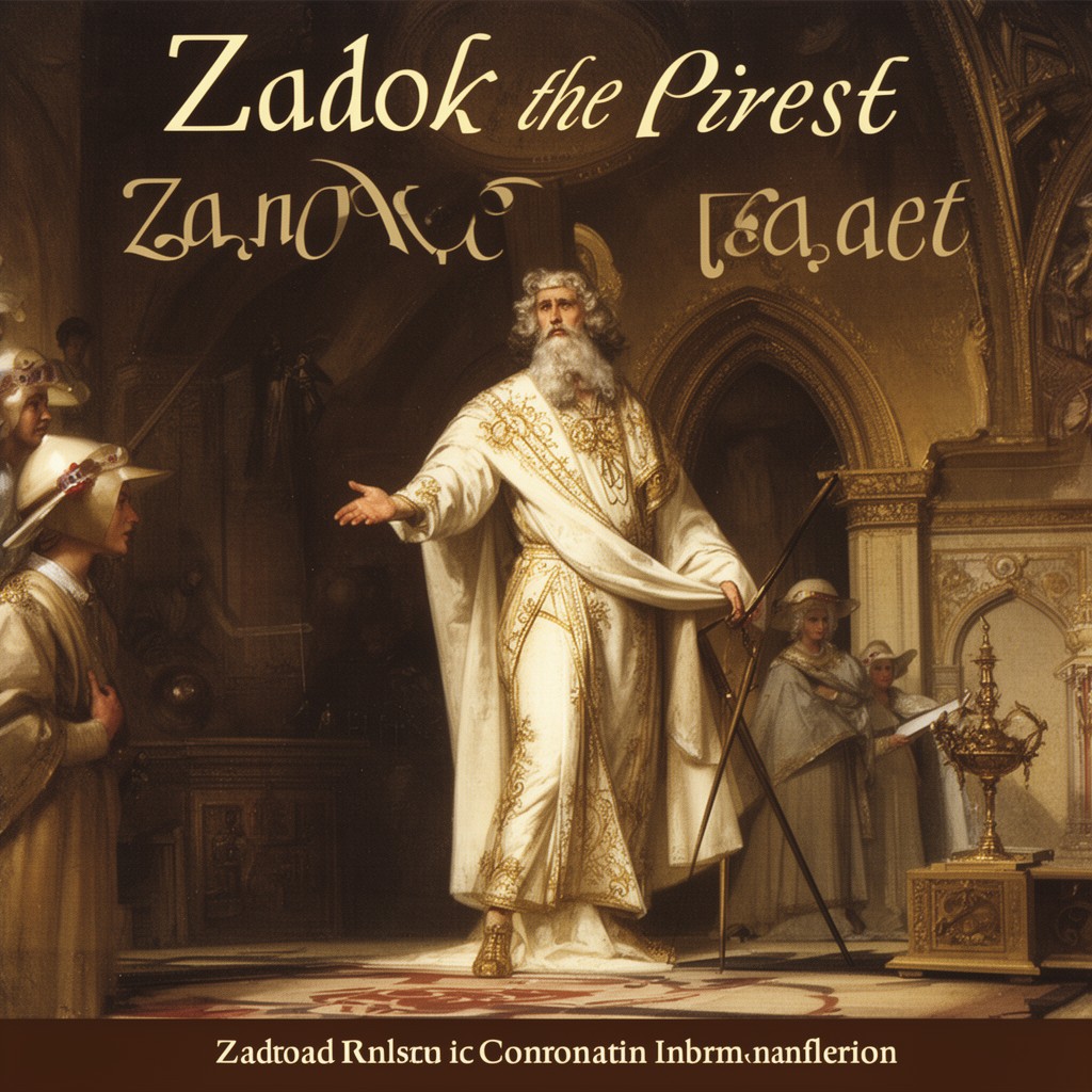 AI-generated illustration of Zadok the Priest