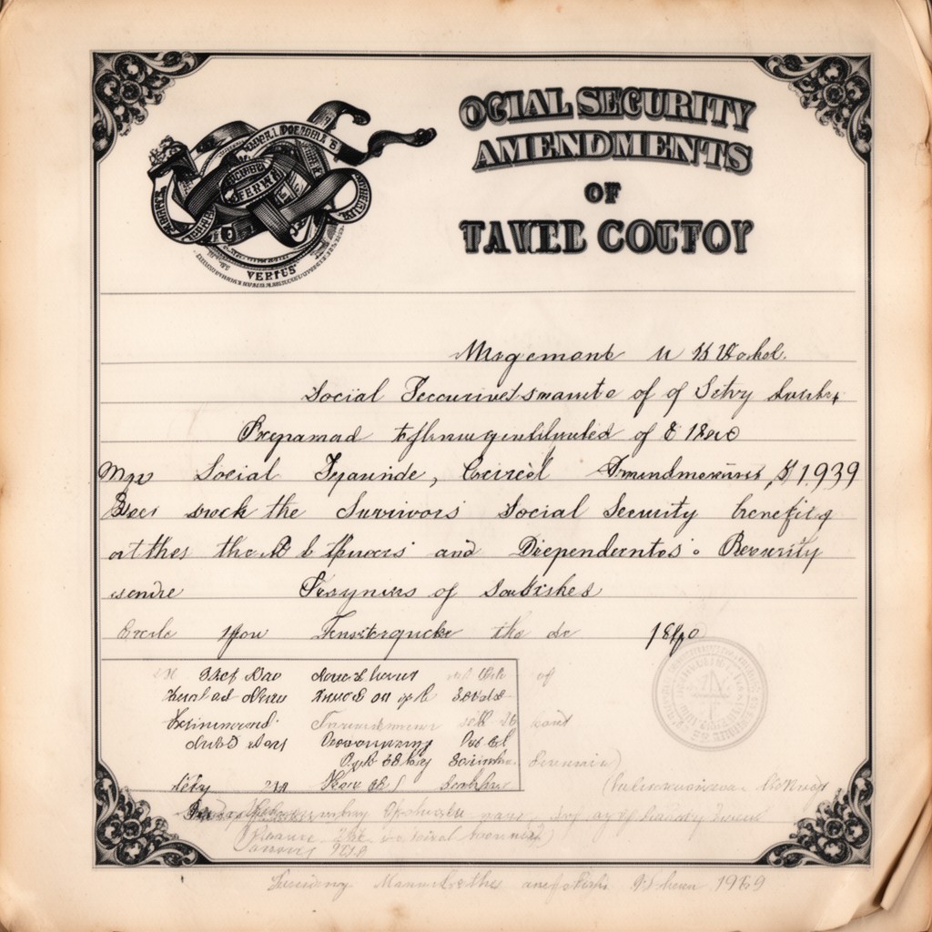 AI-generated illustration of Social Security Amendments of 1939