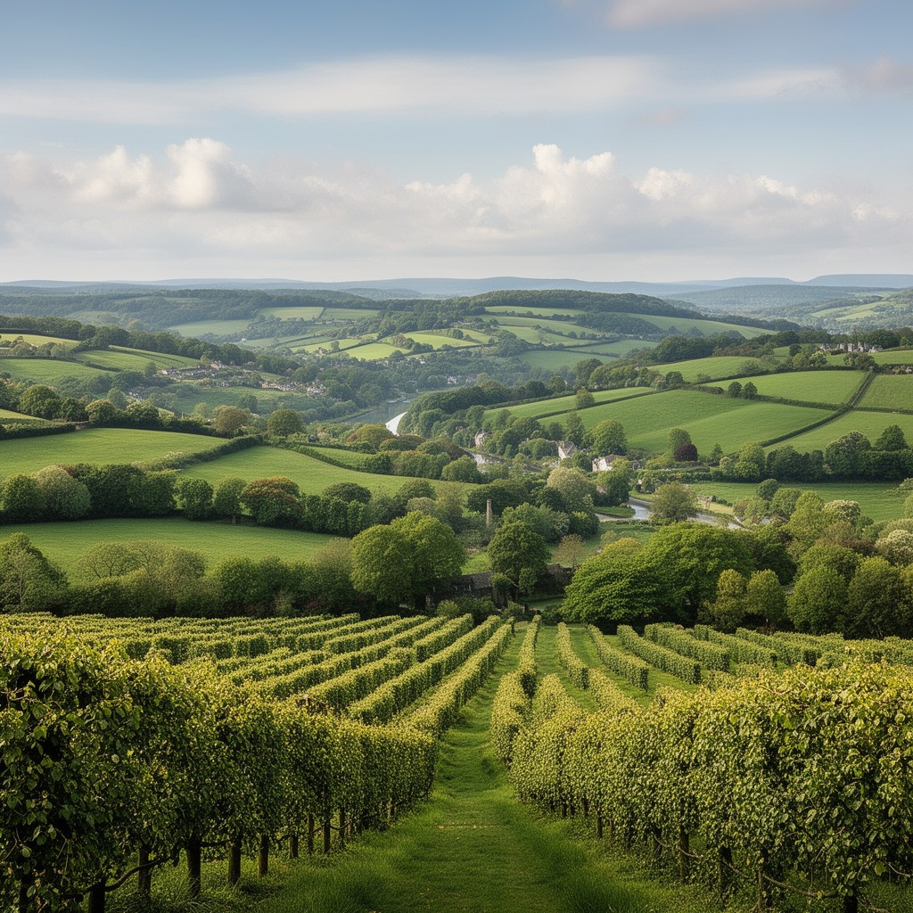 AI-generated illustration of the Garden of England