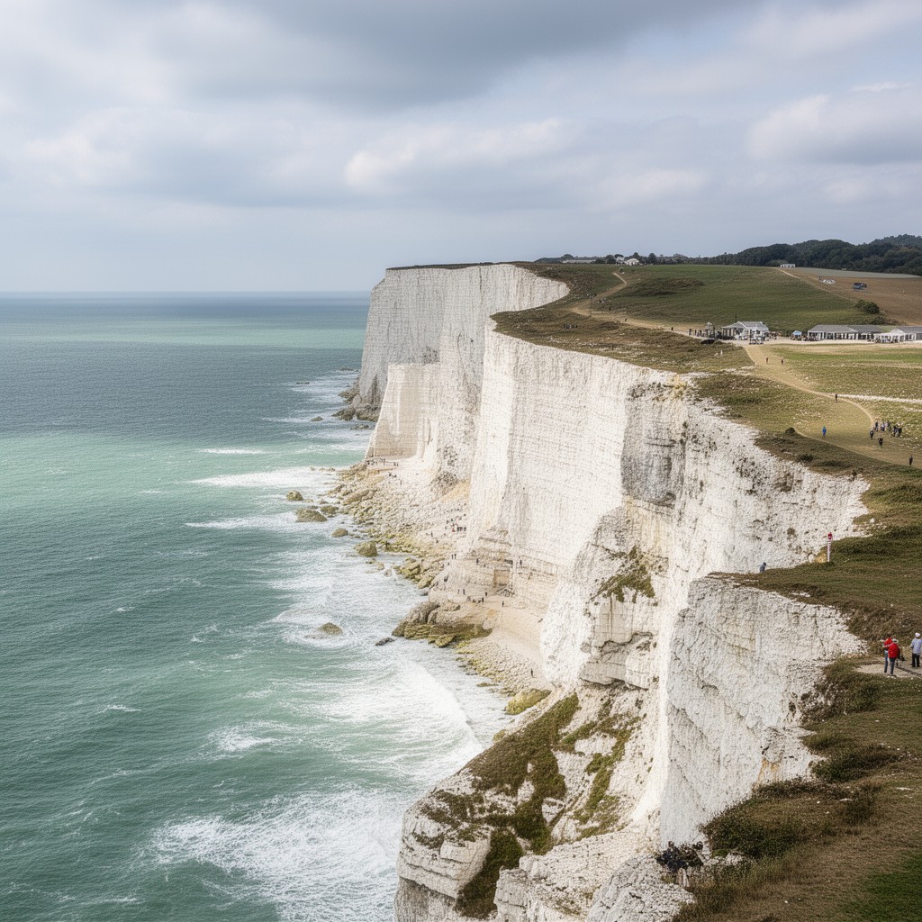 AI-generated illustration of White Cliffs of Dover