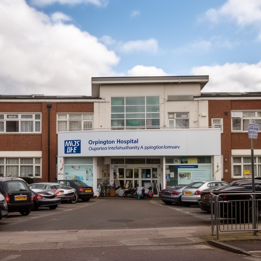 AI-generated illustration of Orpington Hospital