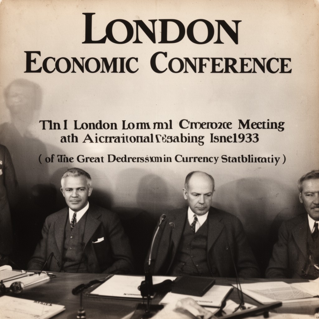 AI-generated illustration of London Economic Conference