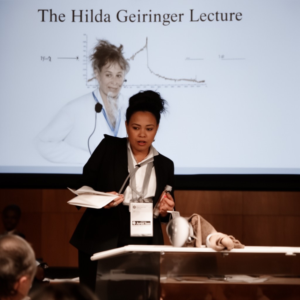 AI-generated illustration of Hilda Geiringer Lecture