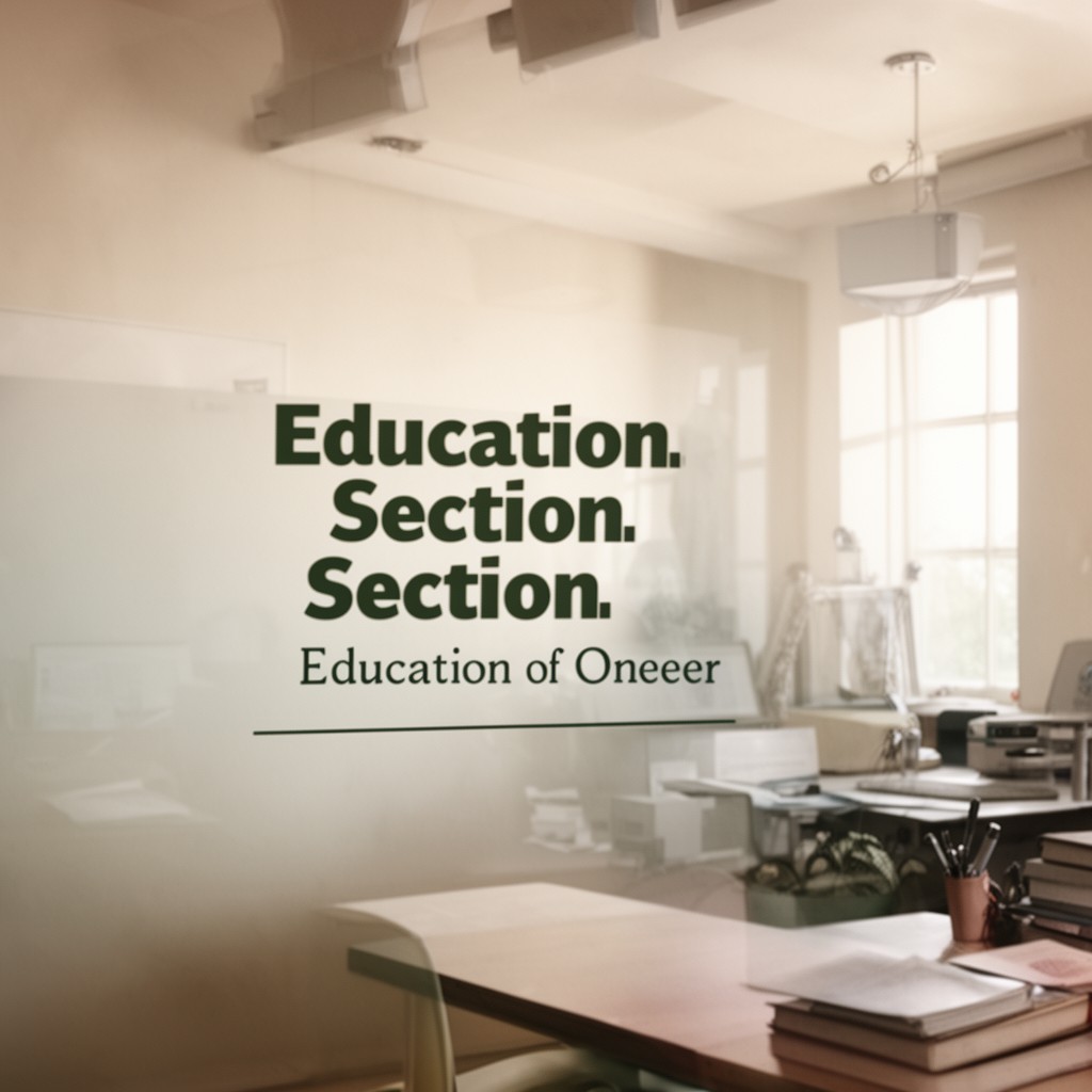 AI-generated illustration of Education Section
