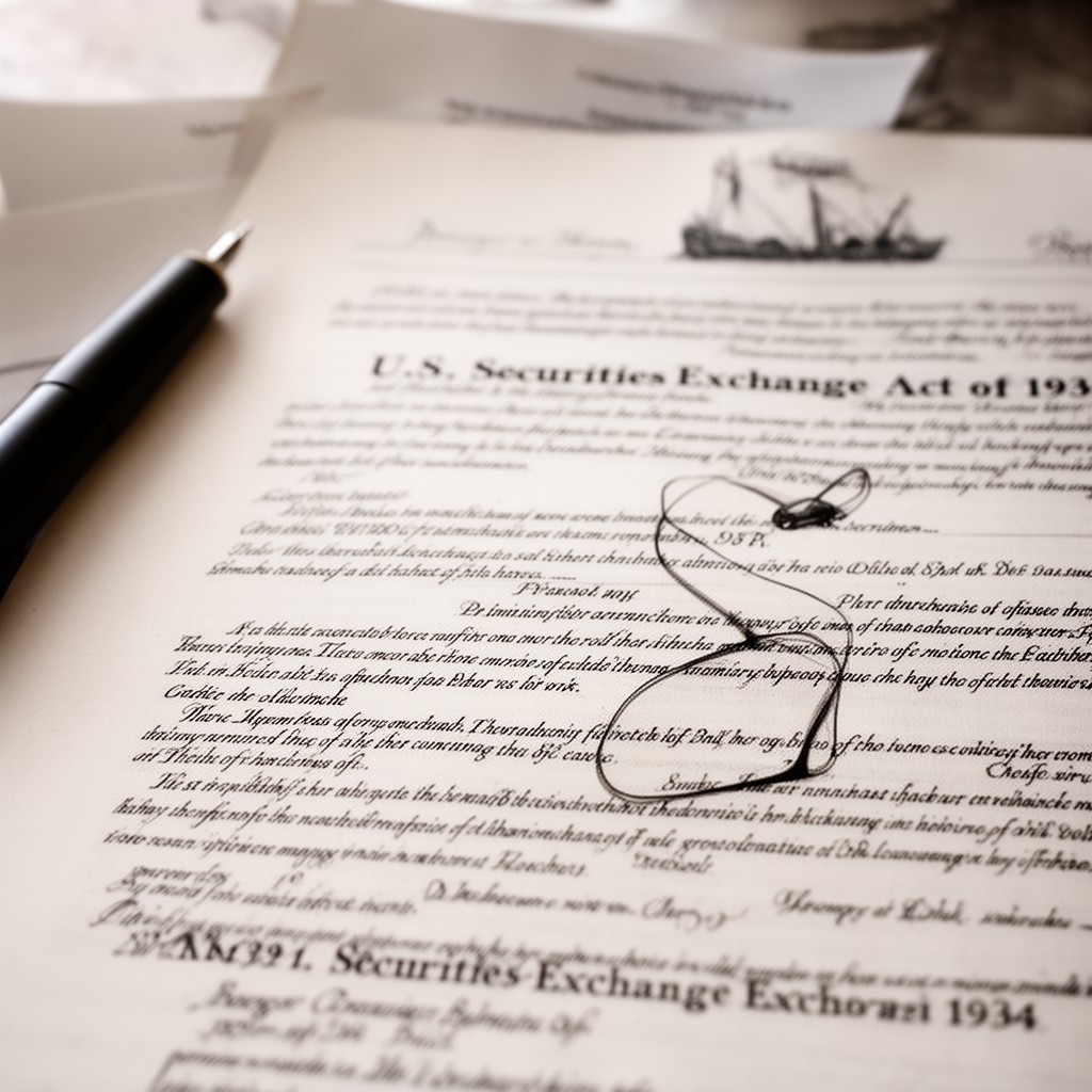 AI-generated illustration of U.S. Securities Exchange Act of 1934