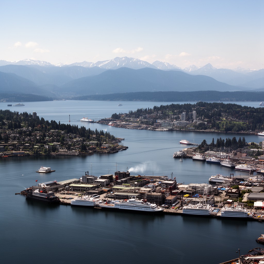AI-generated illustration of Elliott Bay