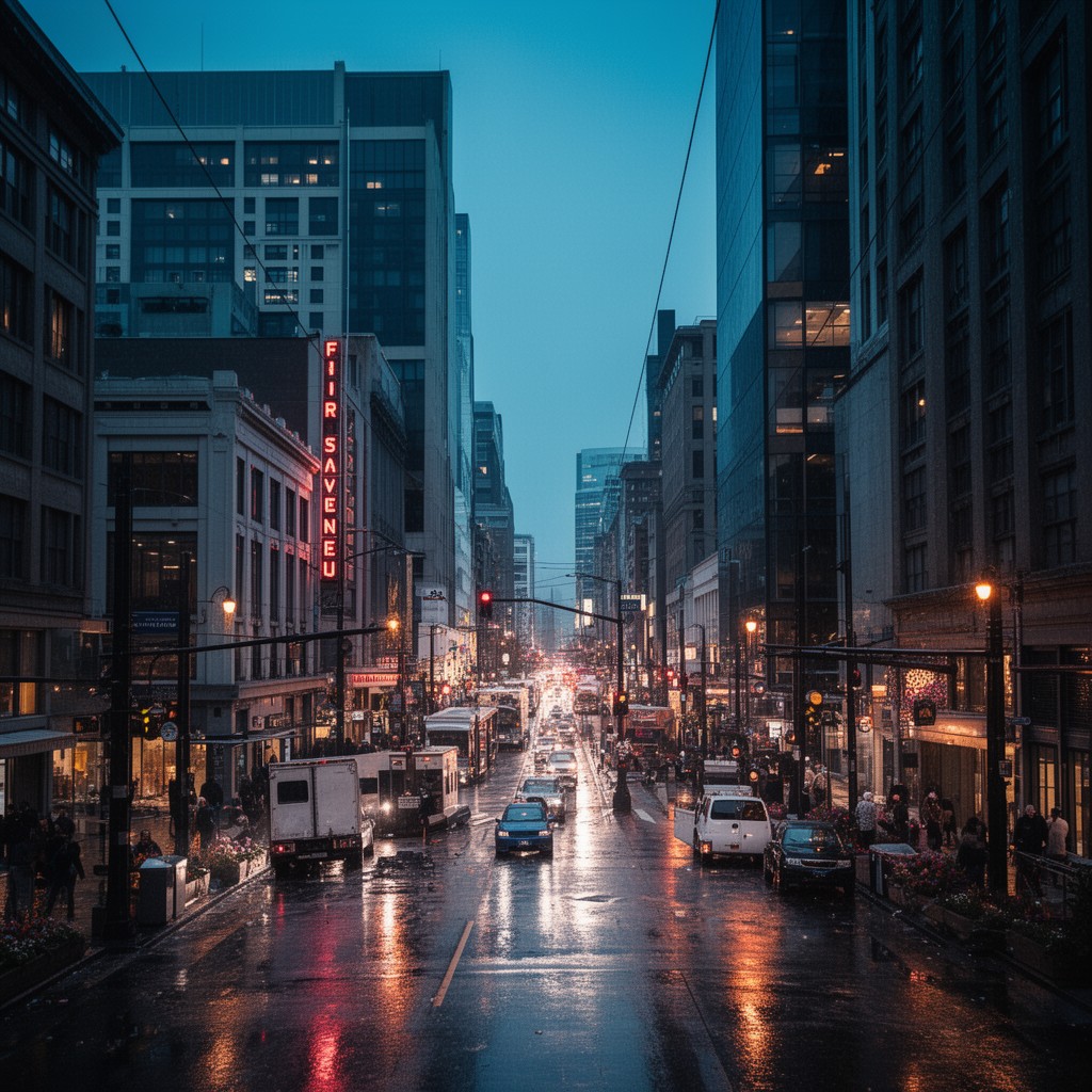 AI-generated illustration of First Avenue