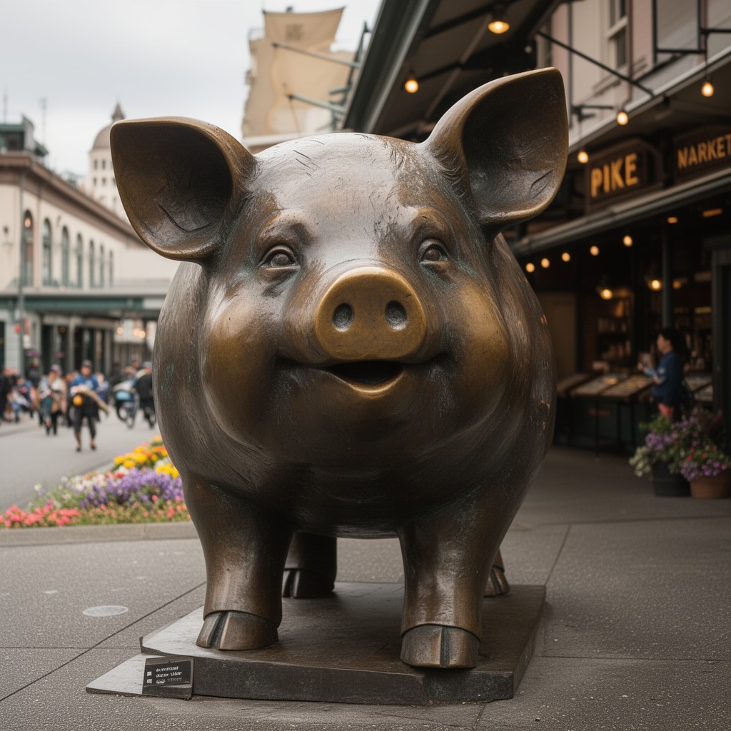 AI-generated illustration of Rachel the Piggy Bank