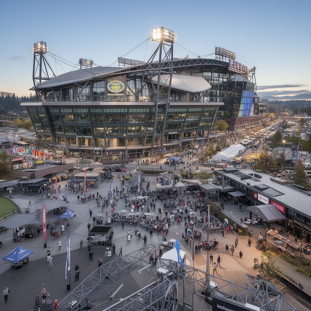 AI-generated illustration of Washington State Public Stadium Authority