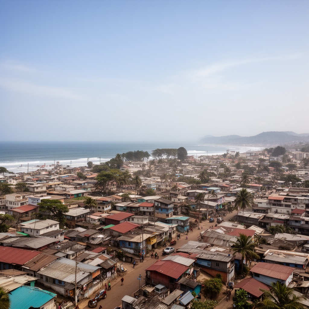 AI-generated illustration of Monrovia