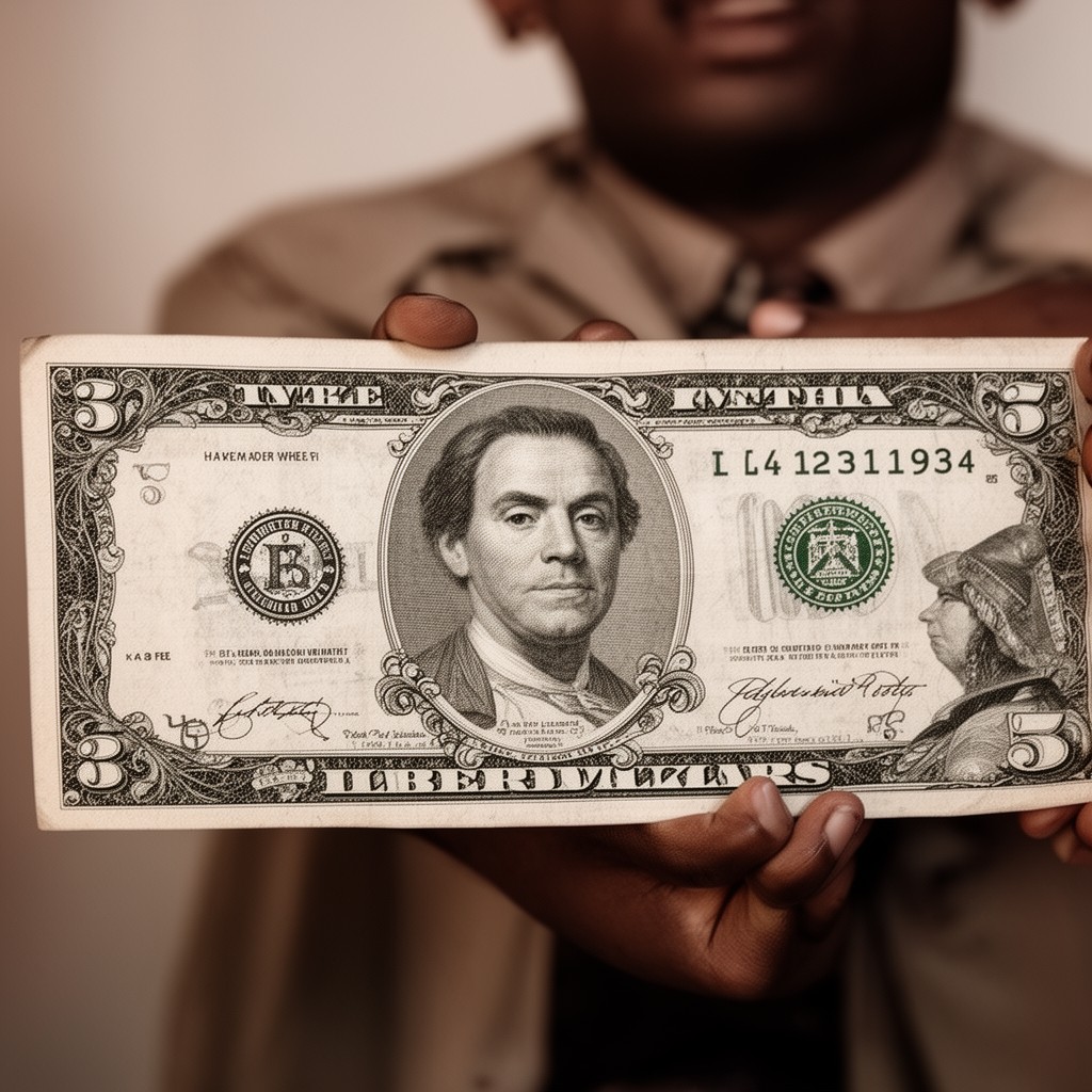AI-generated illustration of Liberian dollar