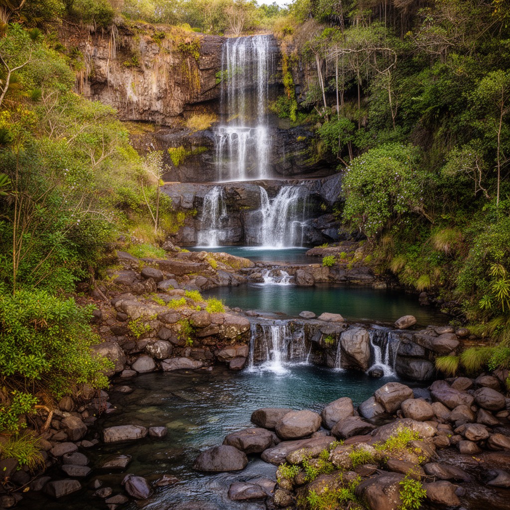 AI-generated illustration of Pools of ʻOheʻo