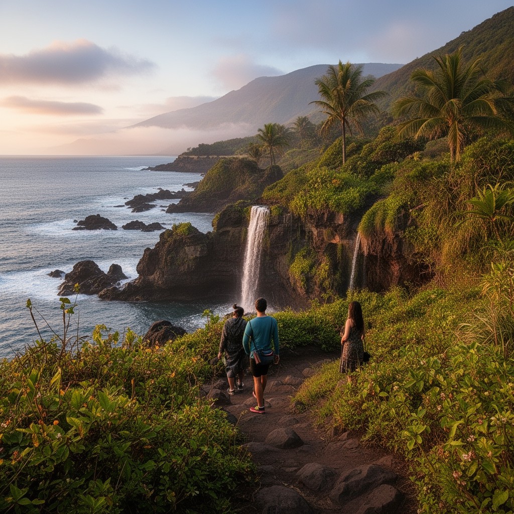 AI-generated illustration of Kuloa Point Trail