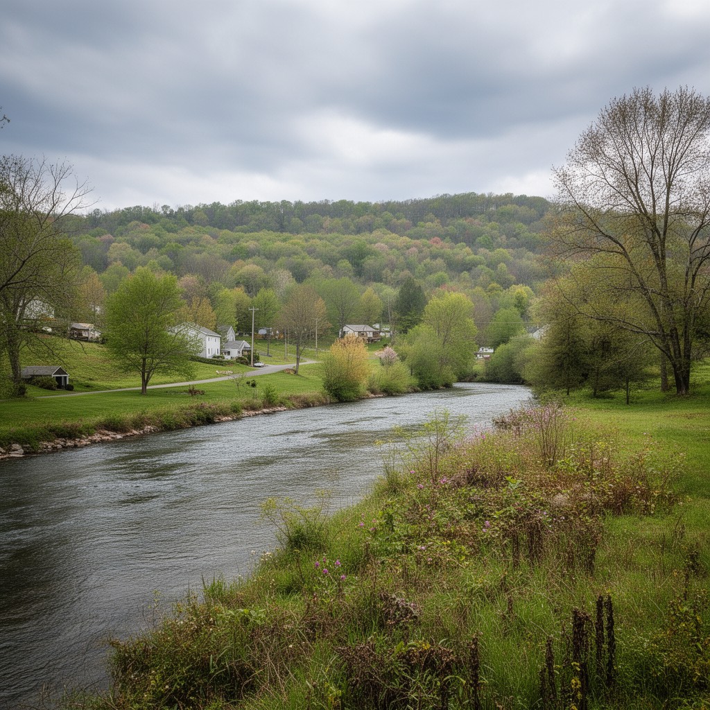 AI-generated illustration of Passumpsic, Vermont, United States