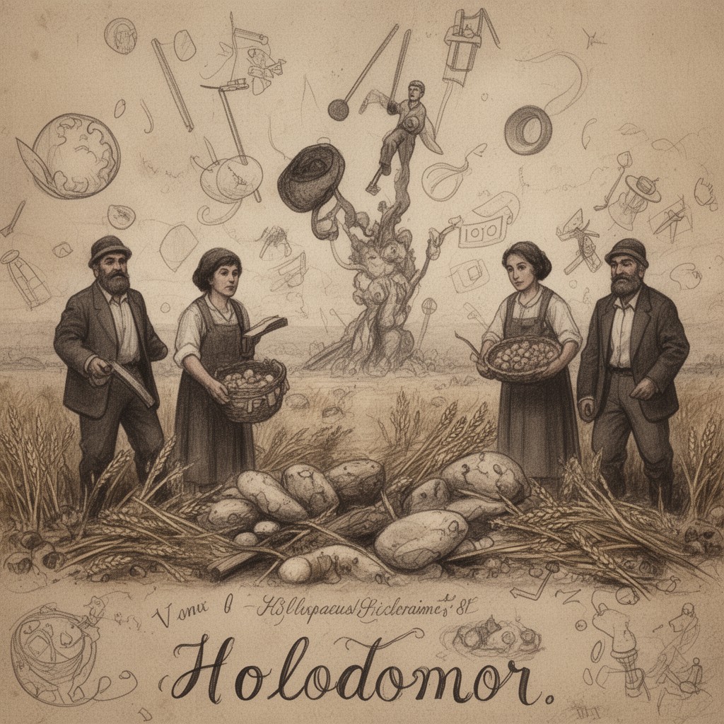 AI-generated illustration of Holodomor