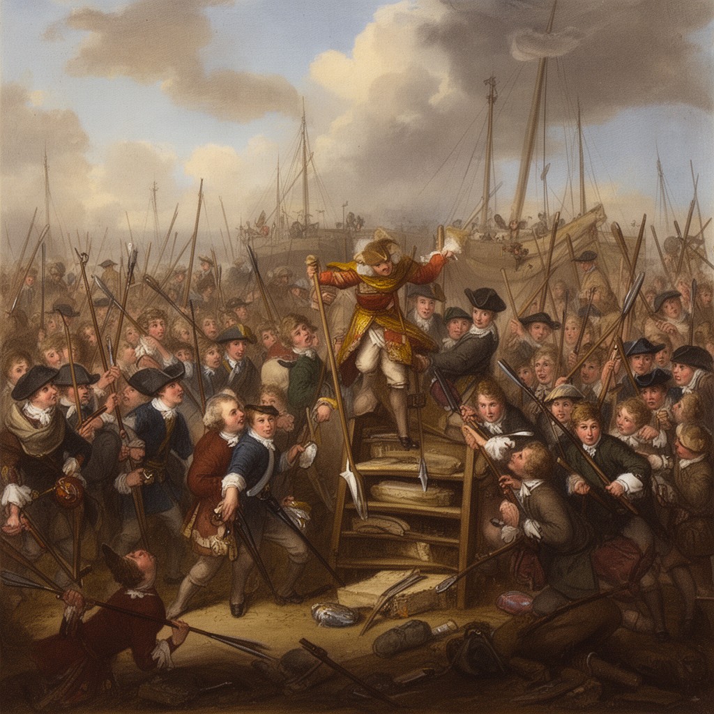 AI-generated illustration of Monmouth Rebellion