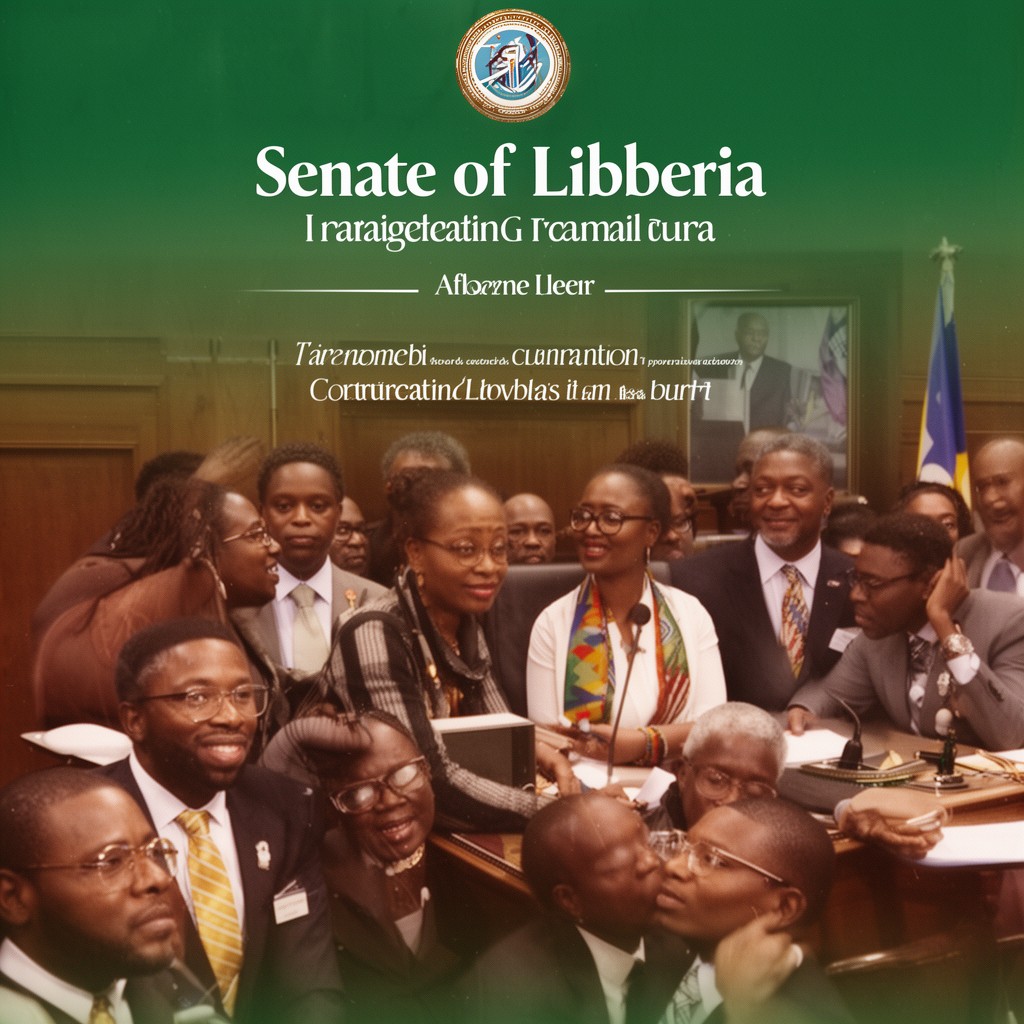 AI-generated illustration of Senate of Liberia