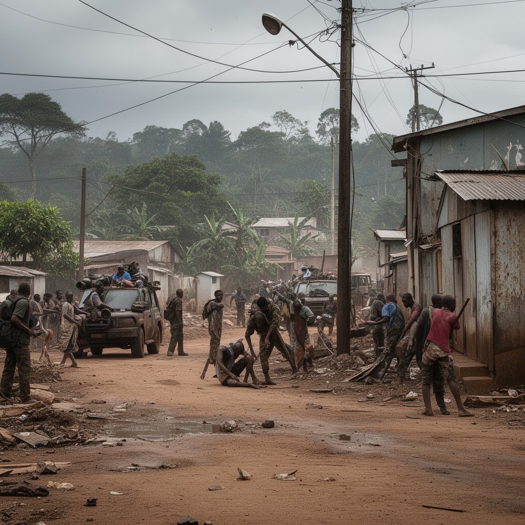 AI-generated illustration of Second Liberian Civil War