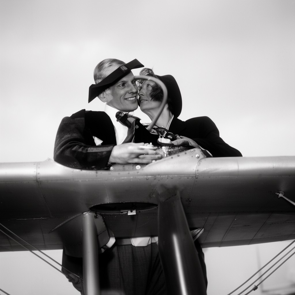 AI-generated illustration of Lindbergh