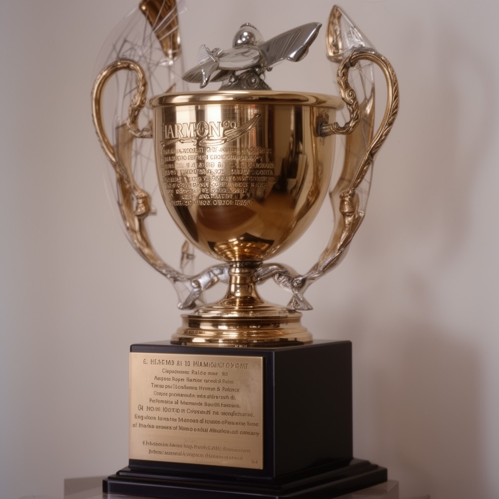 AI-generated illustration of Harmon Trophy