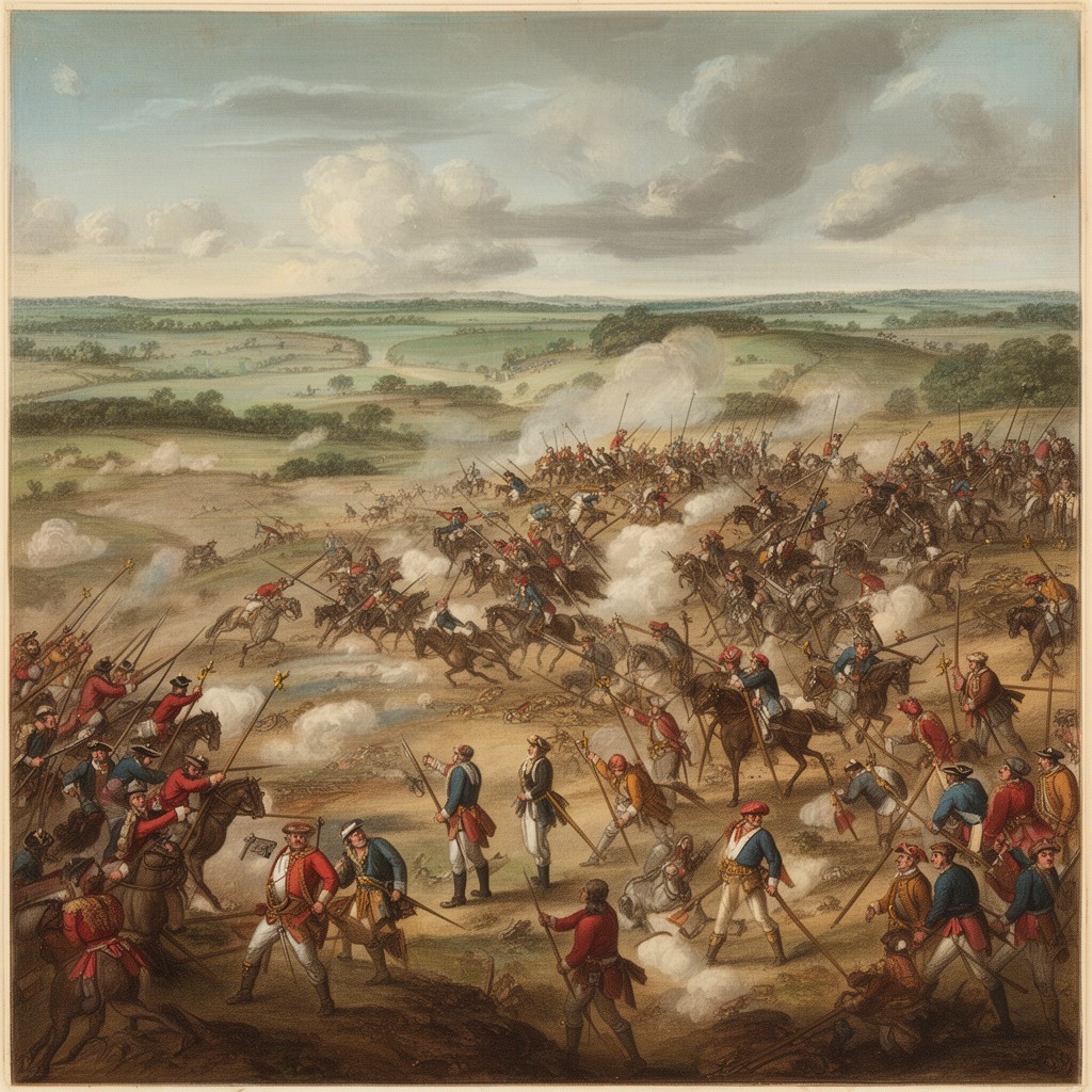 AI-generated illustration of Battle of Sedgemoor