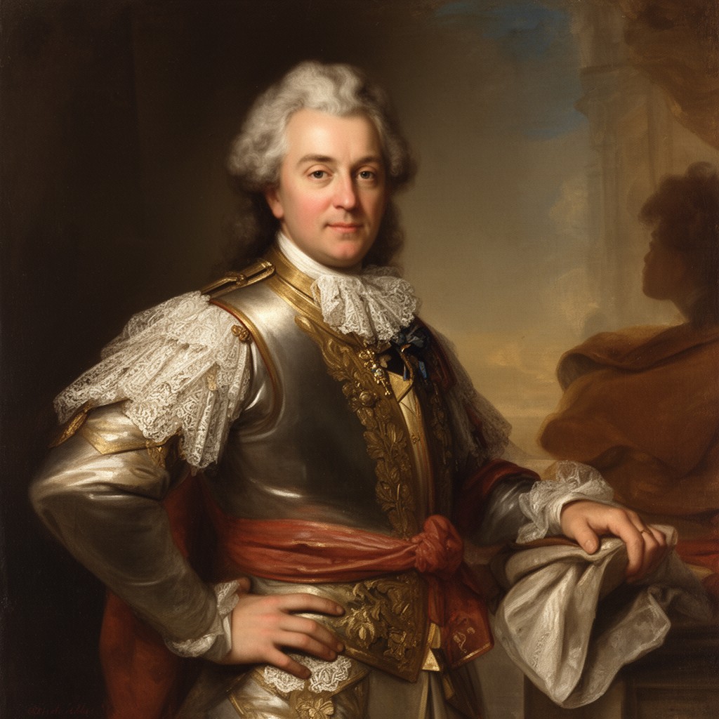 AI-generated illustration of Marshal Claude Louis Hector de Villars