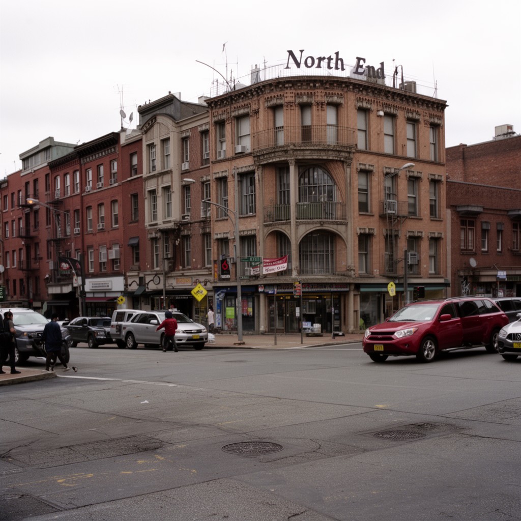 AI-generated illustration of North End