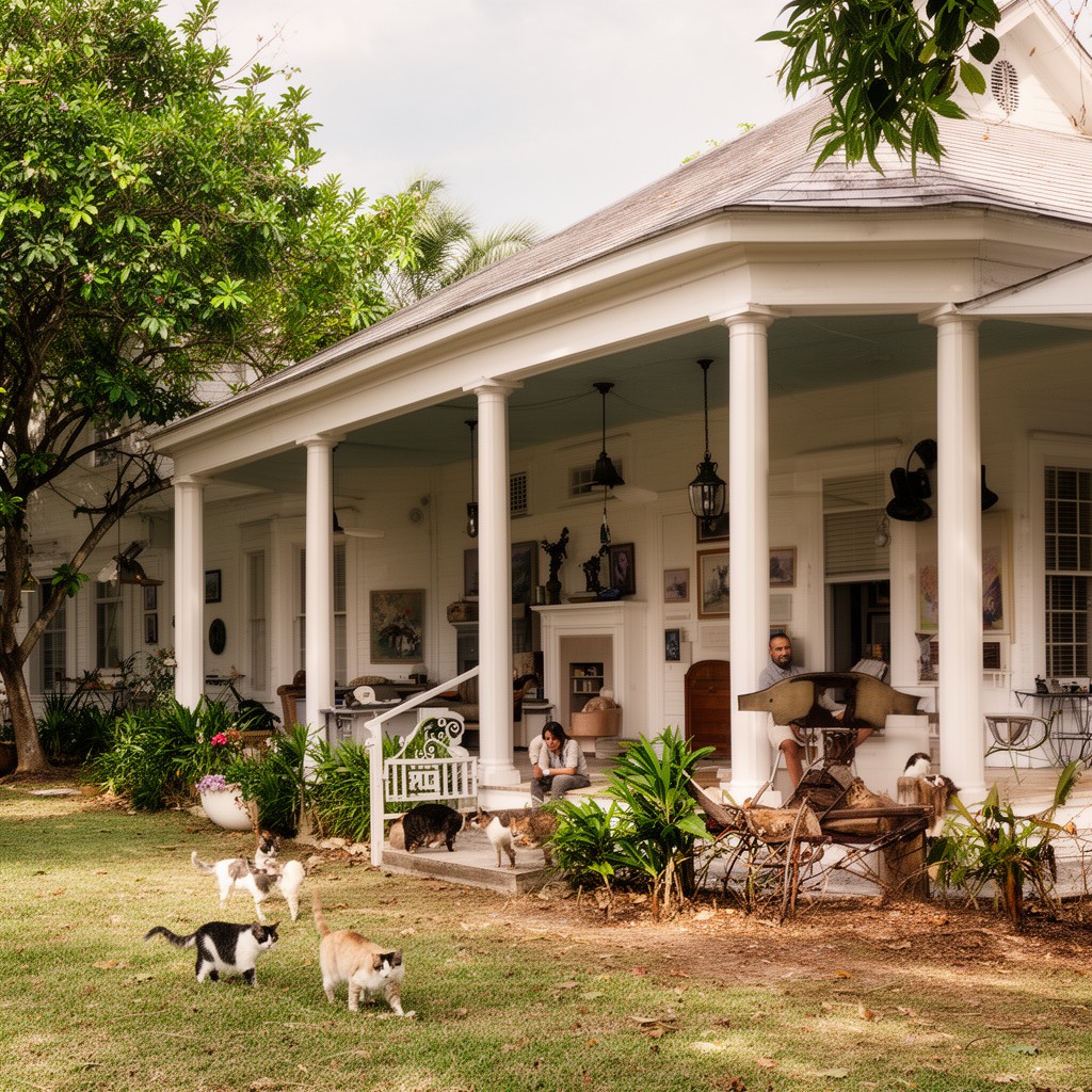 AI-generated illustration of Ernest Hemingway Home and Museum