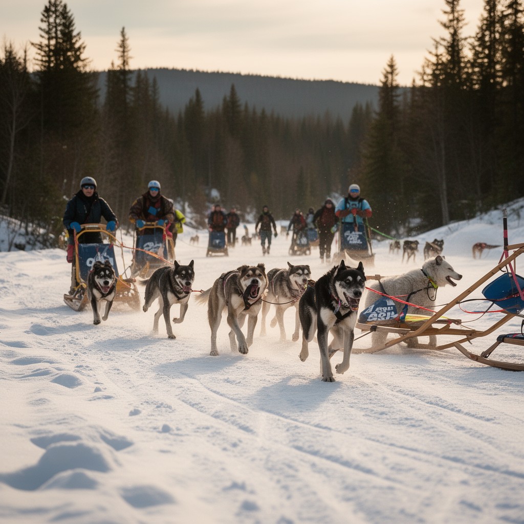 AI-generated illustration of Can-Am International Sled Dog Race