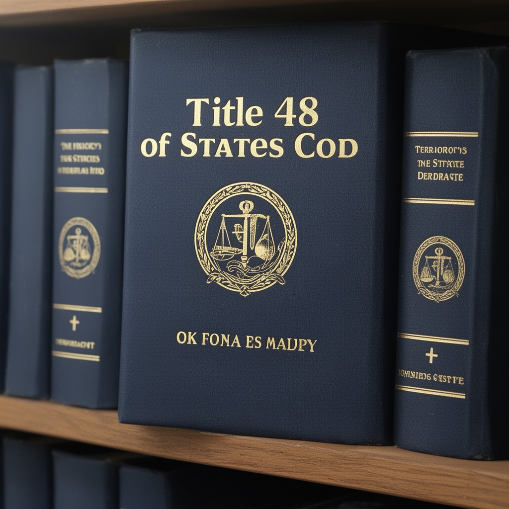 AI-generated illustration of Title 48 of the United States Code