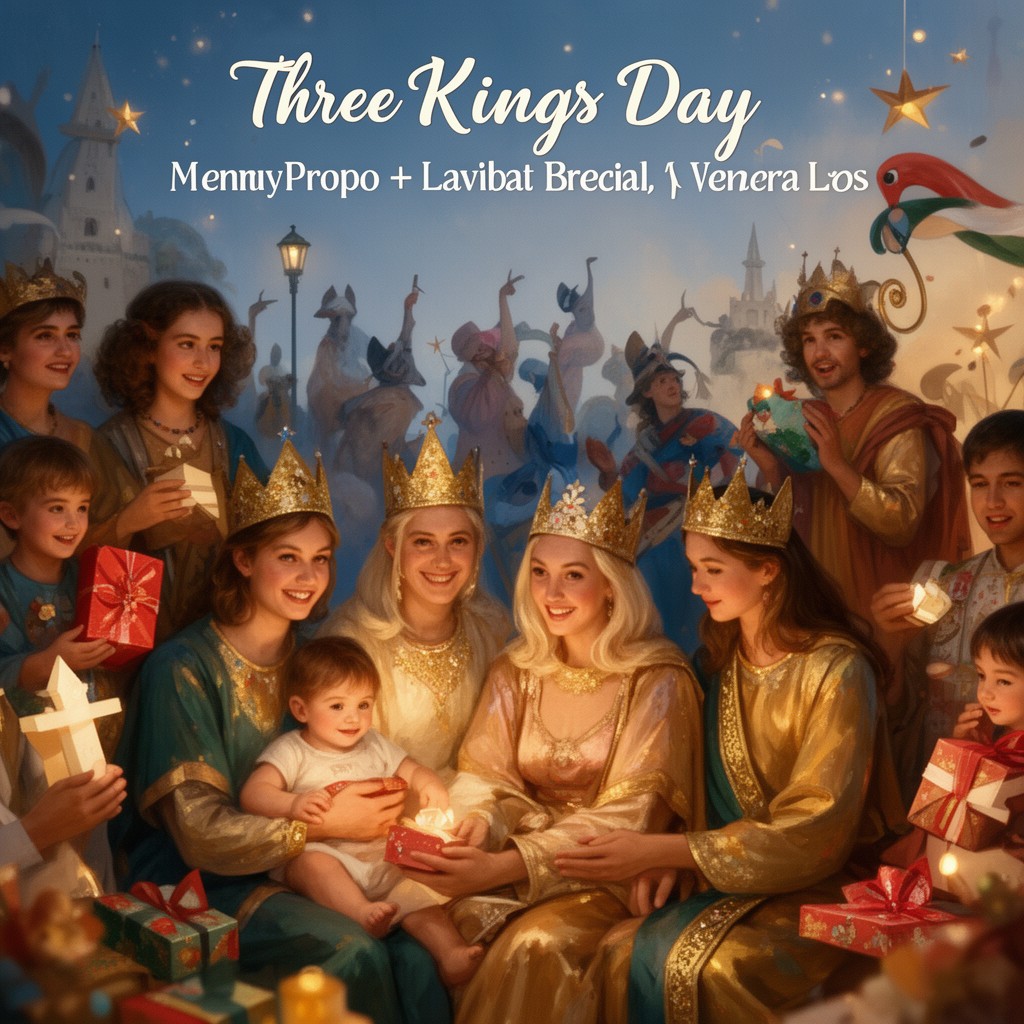 AI-generated illustration of Three Kings Day