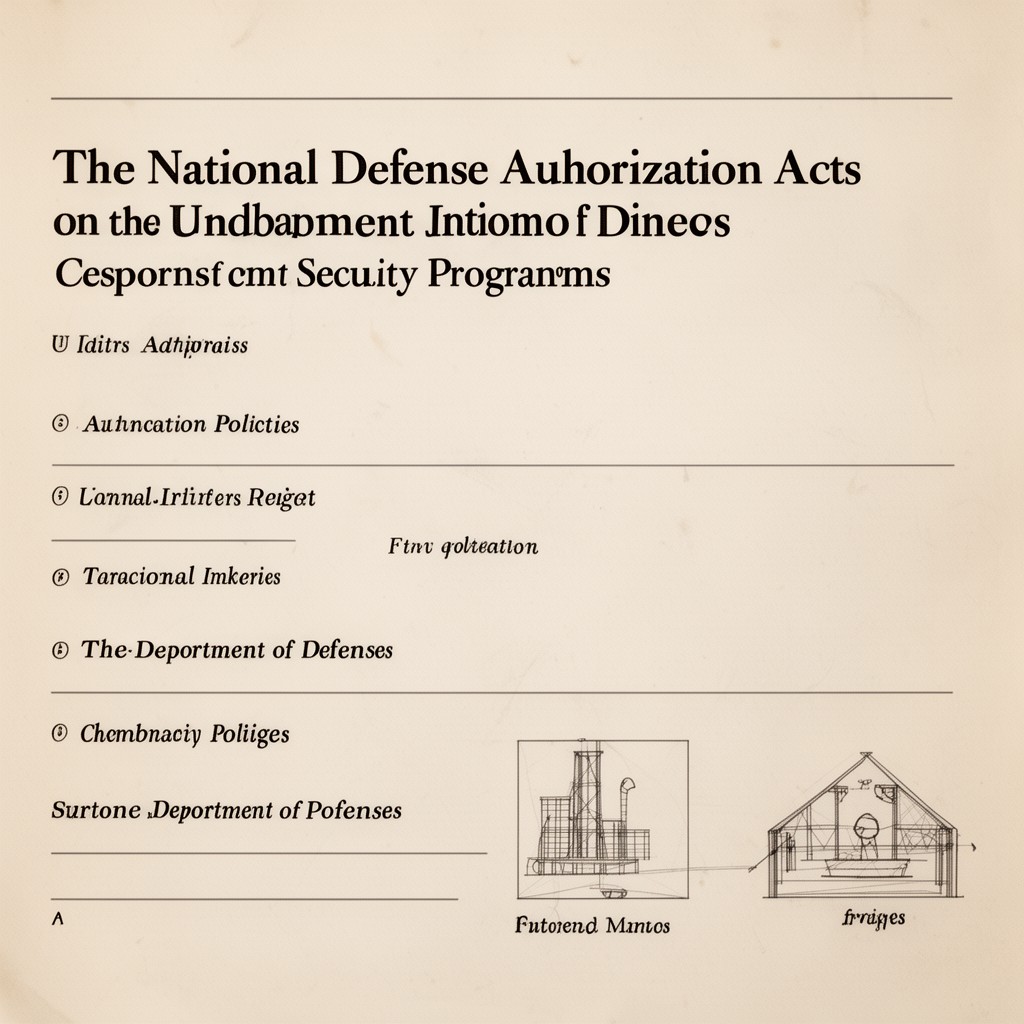 AI-generated illustration of National Defense Authorization Acts