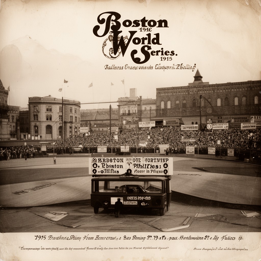 AI-generated illustration of 1915 World Series