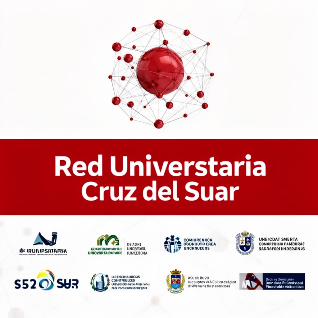 AI-generated illustration of Red Universitaria Cruz del Sur