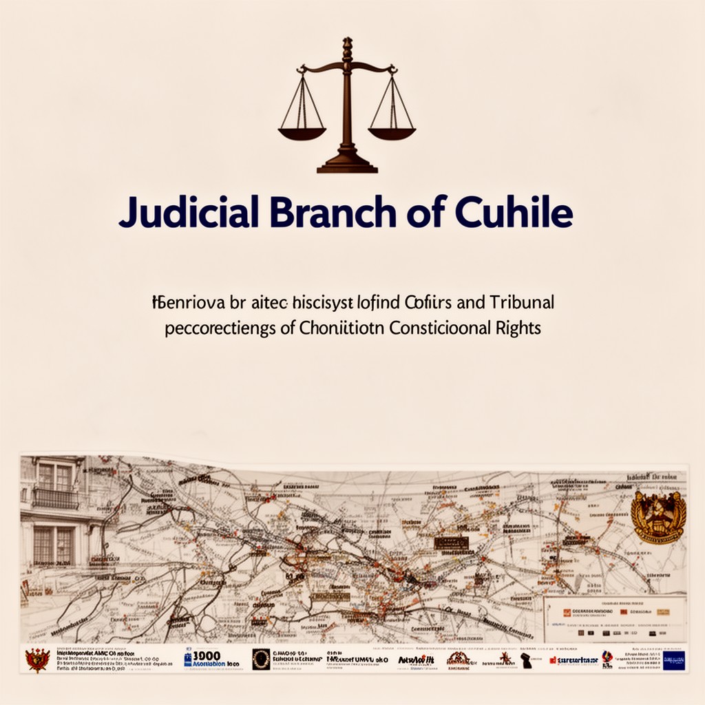 AI-generated illustration of Judicial branch of Chile