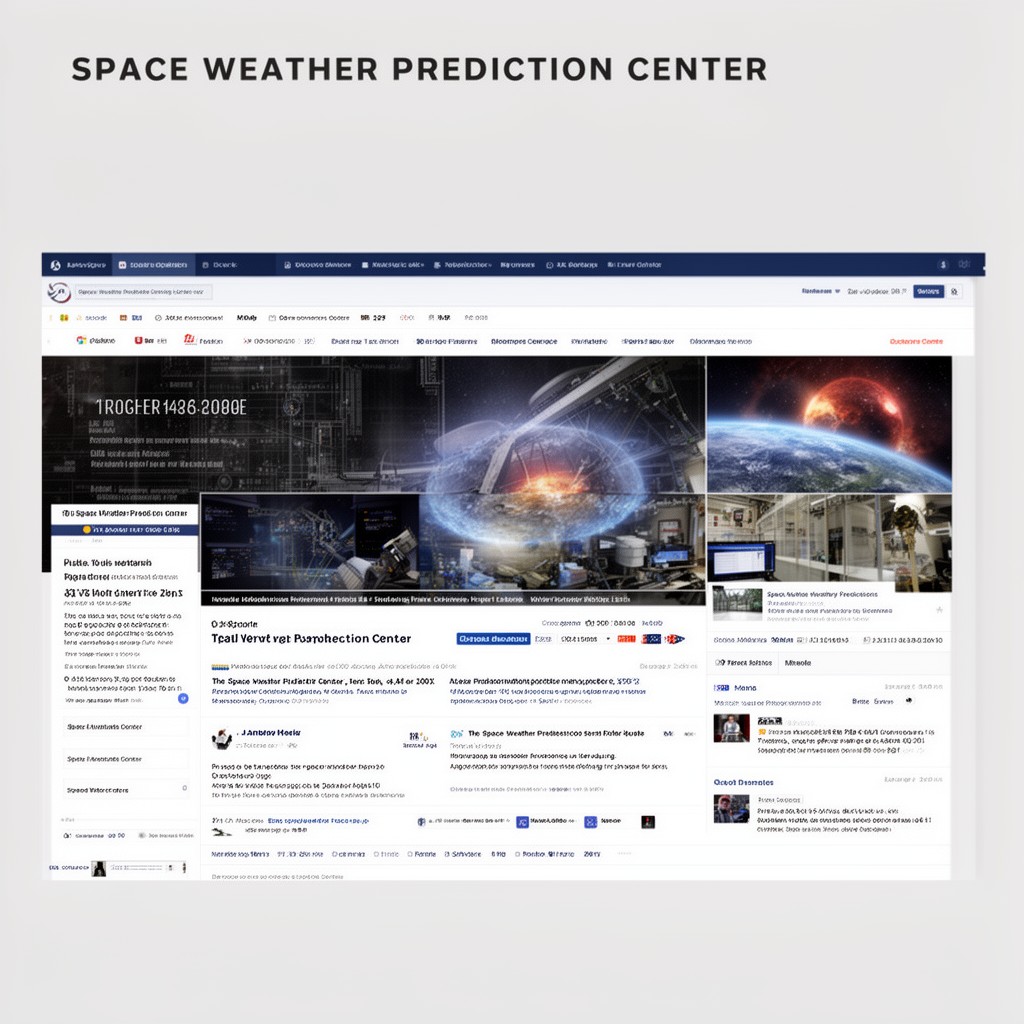 AI-generated illustration of Space Weather Prediction Center