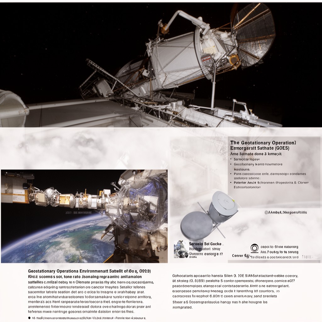 AI-generated illustration of Geostationary Operational Environmental Satellite program