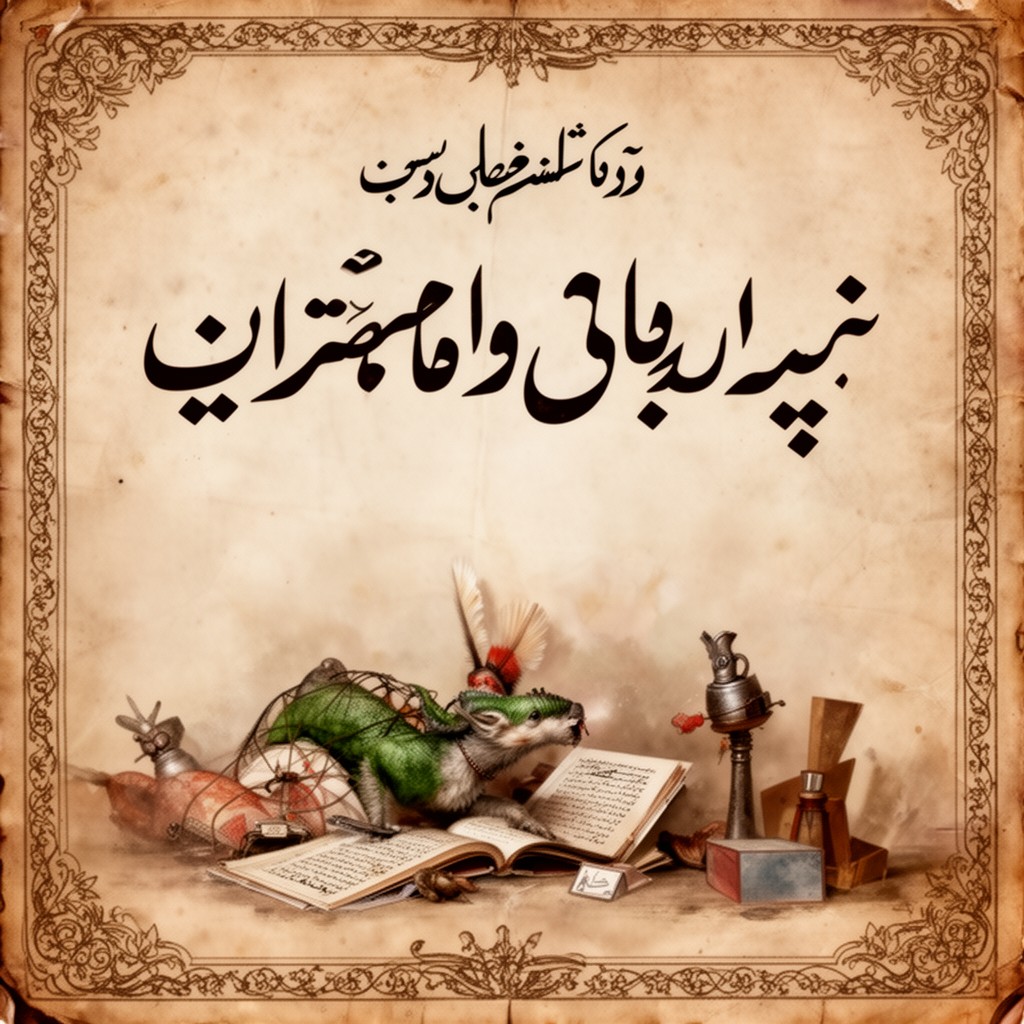 AI-generated illustration of Lashkari Zaban